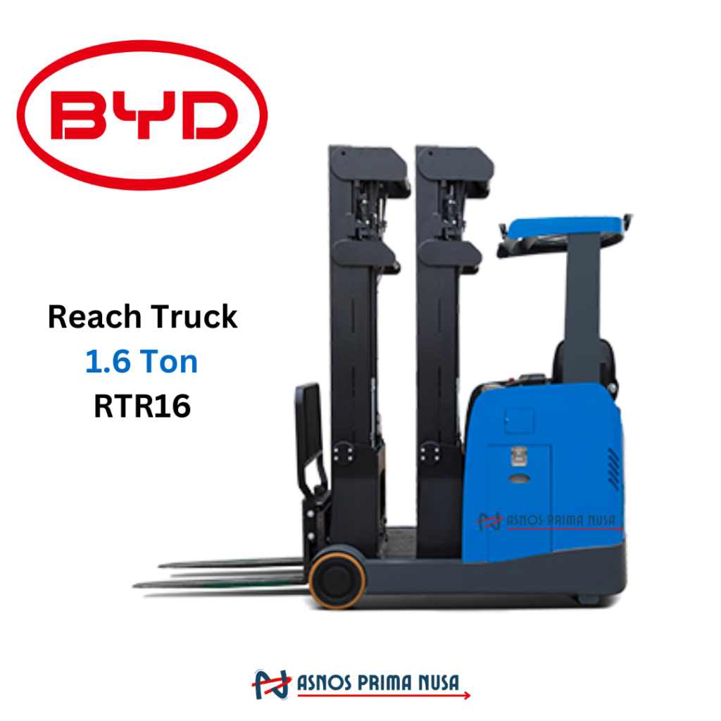 Sit On Reach Truck BYD 1.6 Ton - RTR16 - PT. Asnos Prima Nusa